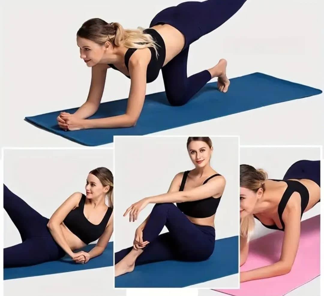 Tapete de Yoga MAWZEH con Correa de Transporte (AZUL) - Imagen 7