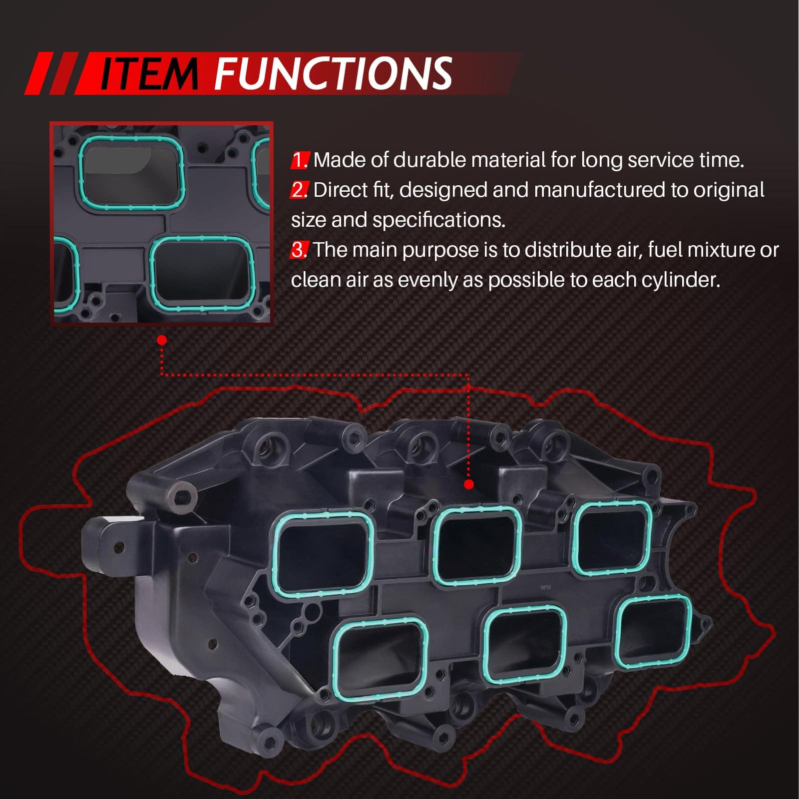 Ensamblaje de Colector de Admisión 5281803AA para Reemplazo - Imagen 7