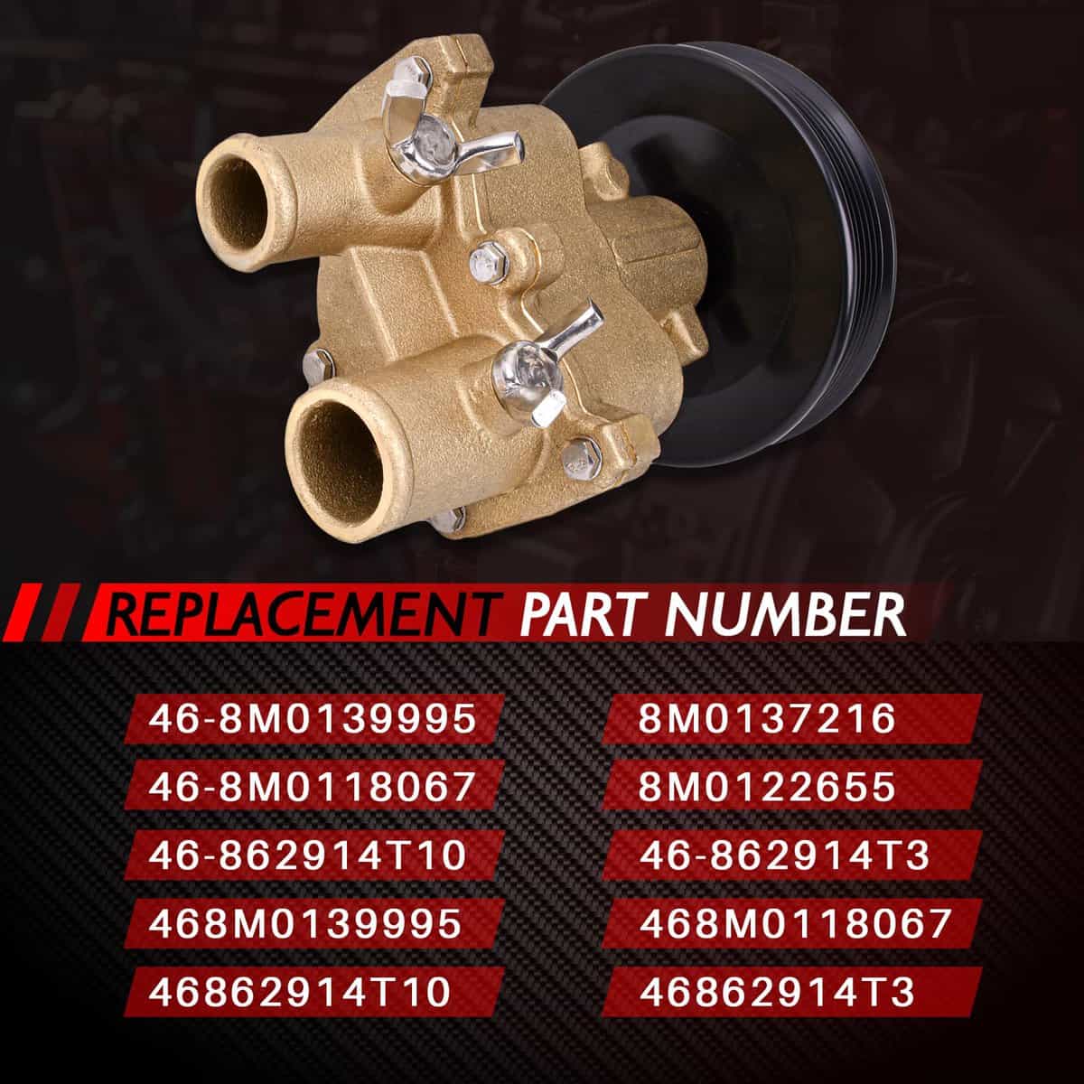 Bomba de Agua 46-8M0139995 8M0137216 46-8M0118067 8M0122655 - Imagen 4