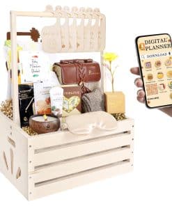 Caja de Regalo de Madera para Baby Shower con Regalos