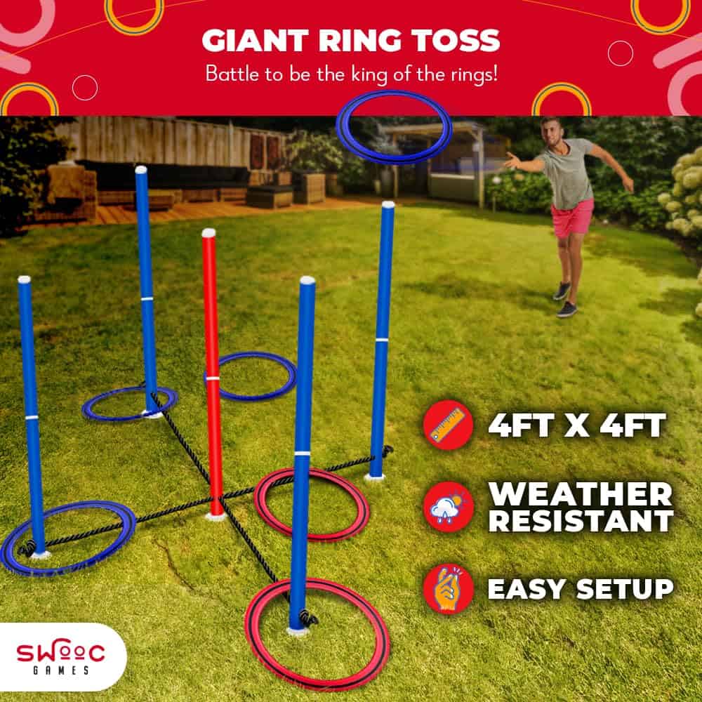 Juego de Anillos Gigante SWOOC Games - King Toss para Niños - Imagen 3