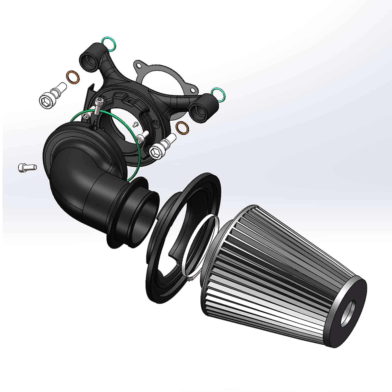 Filtro de aire tipo cono Big Sucker para admisión de aire