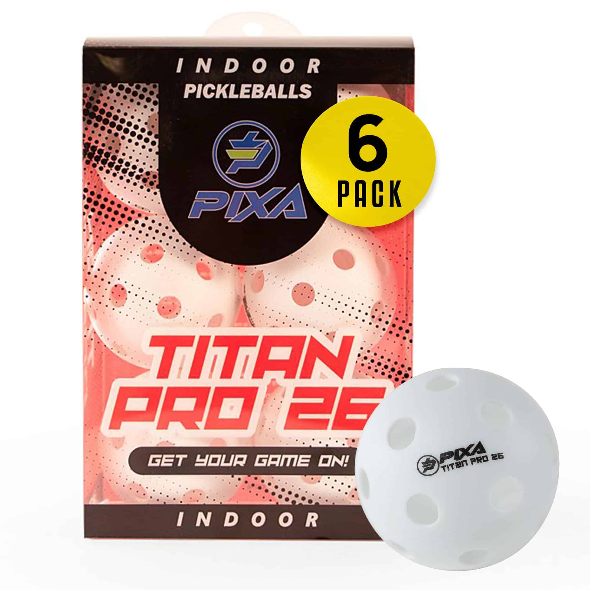 PIXA Titan Pro 26 Pelotas de Pickleball para Interior -