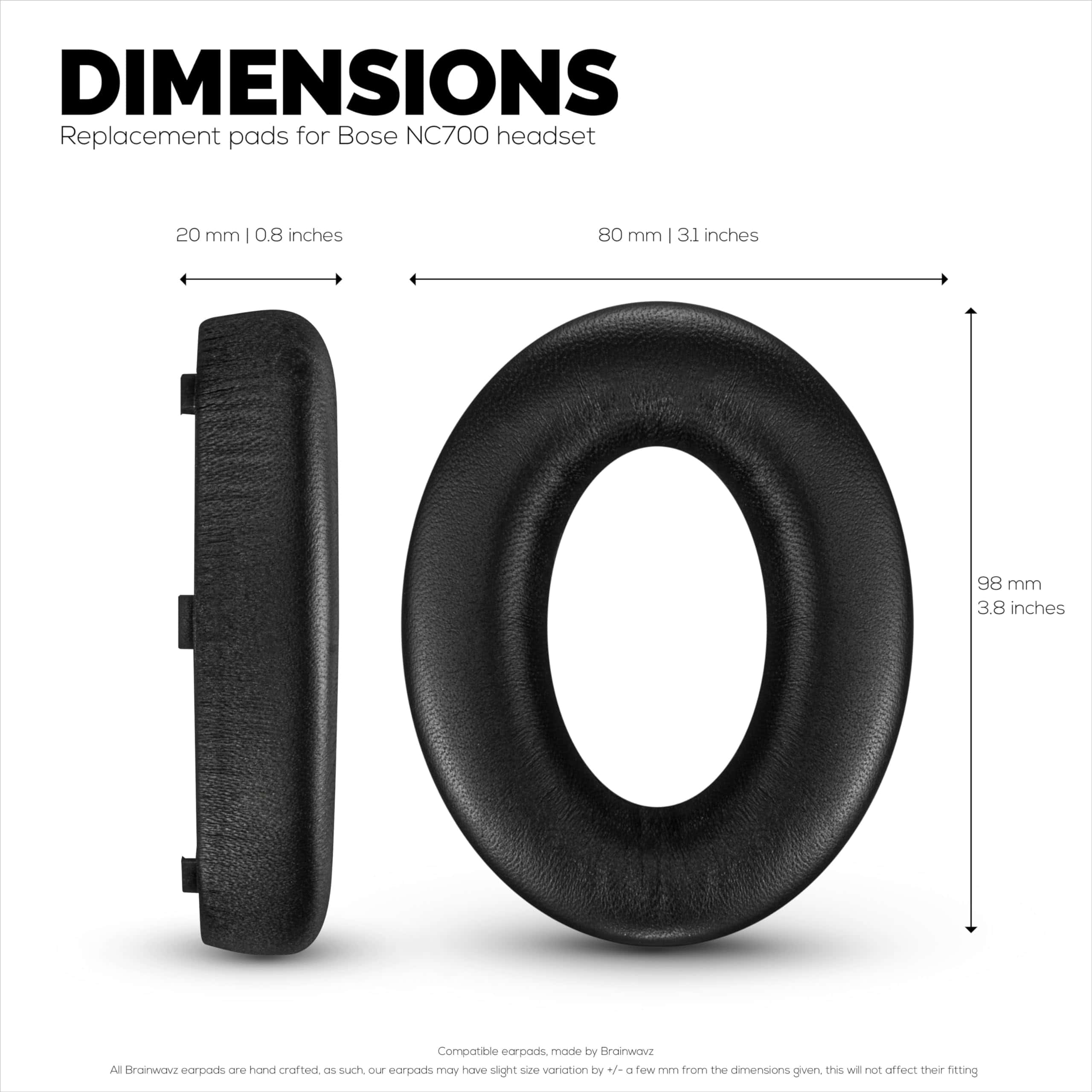 Almohadillas de Piel de Oveja para Auriculares Bose NC700, - Imagen 7