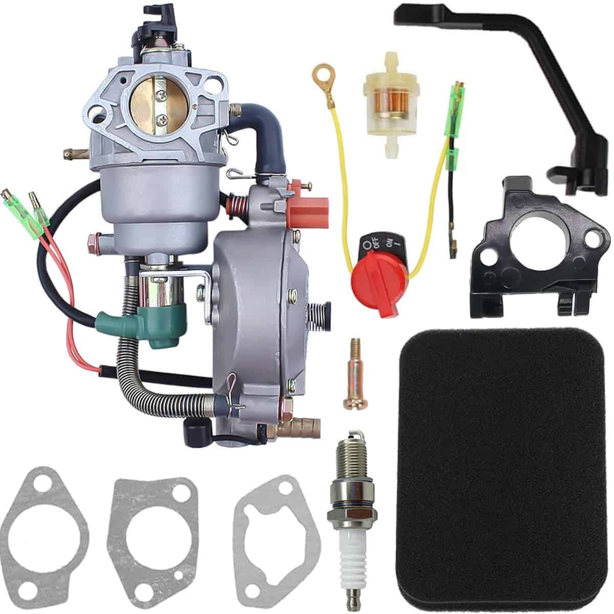 Kit de Conversión de Carburador Dual de Combustible LPG CNG