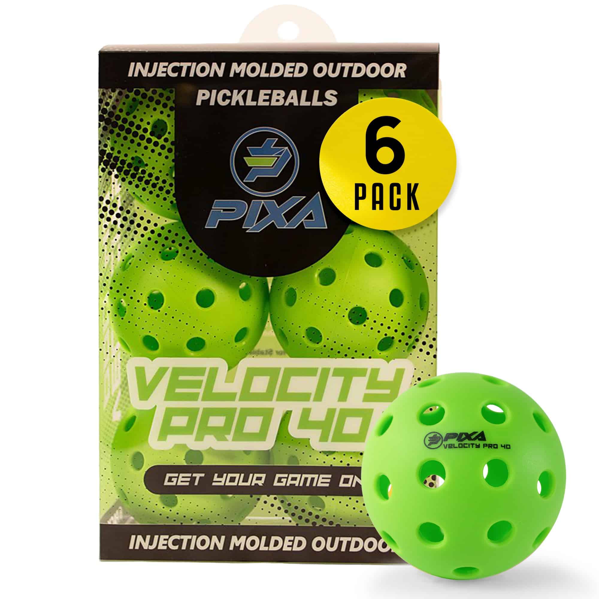PIXA Velocity Pro 40 Pelota de Pickleball moldeada por