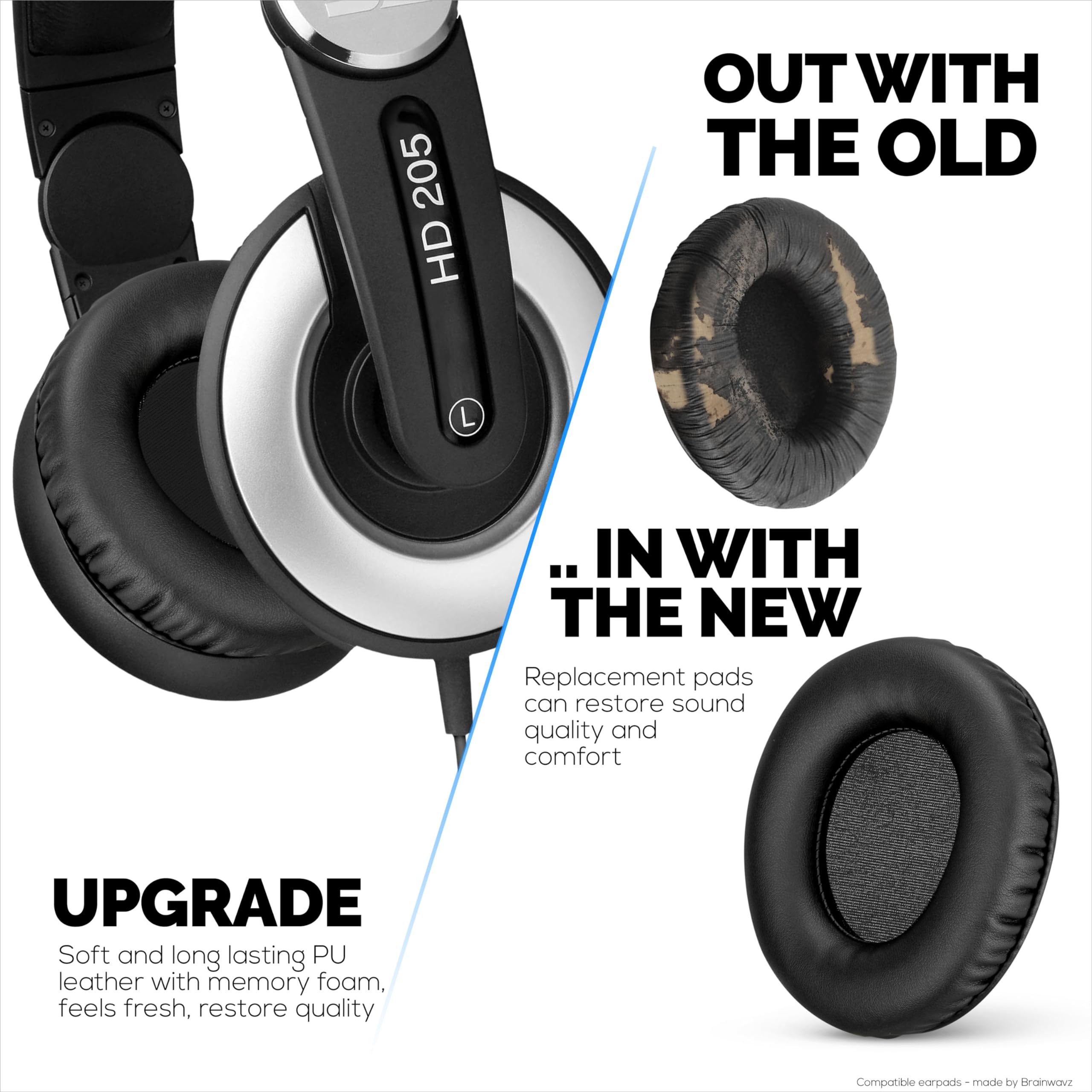 Almohadillas de Repuesto para Audífonos SENNHEISER HD205 - - Imagen 6