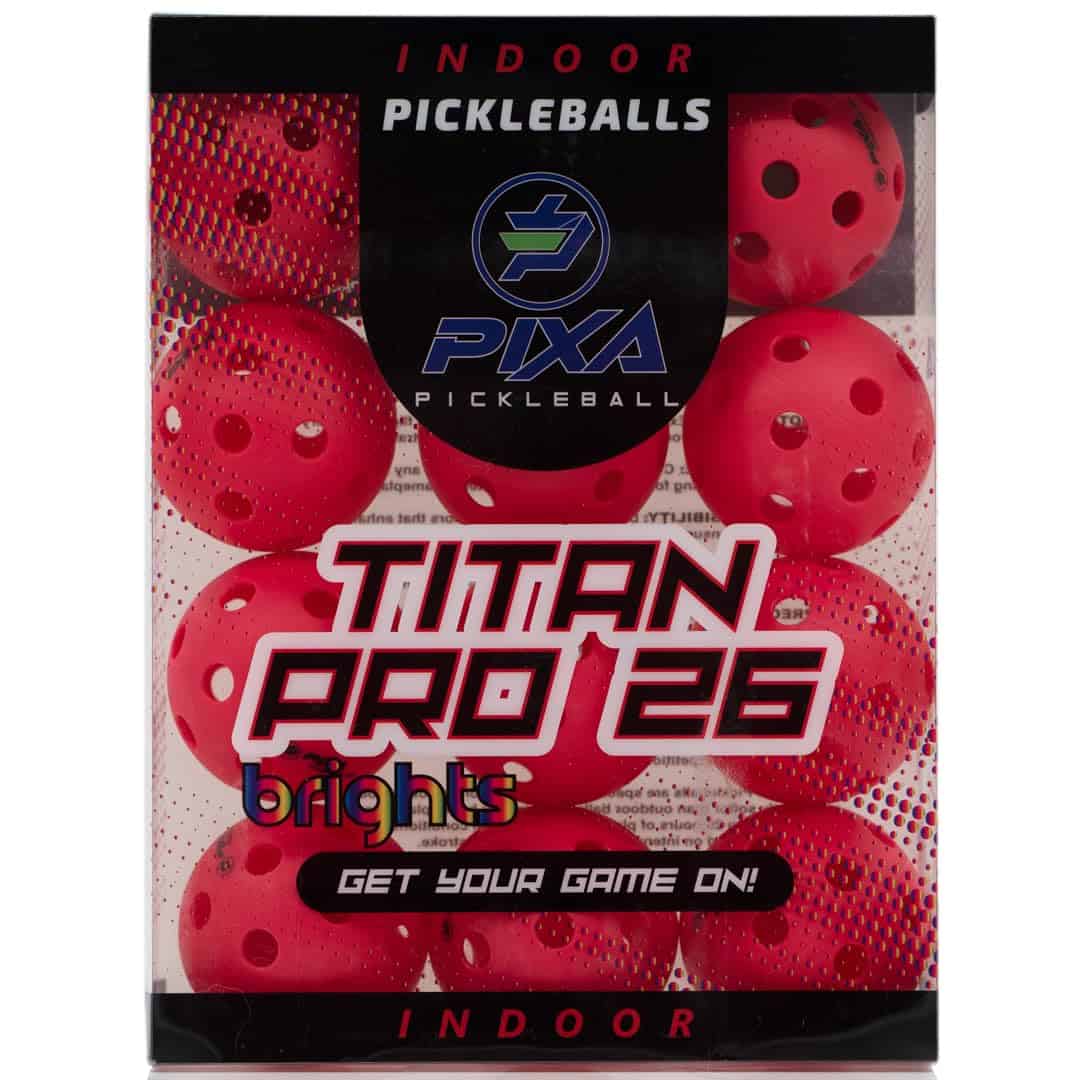 PIXA Titan Pro 26 Indoor Pickleballs - Pelotas Oficiales de