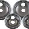Edgewater Parts (2) WB31T10010 6" Drip Pan + (2) WB31T10011