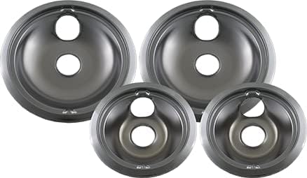 Edgewater Parts (2) WB31T10010 6" Drip Pan + (2) WB31T10011