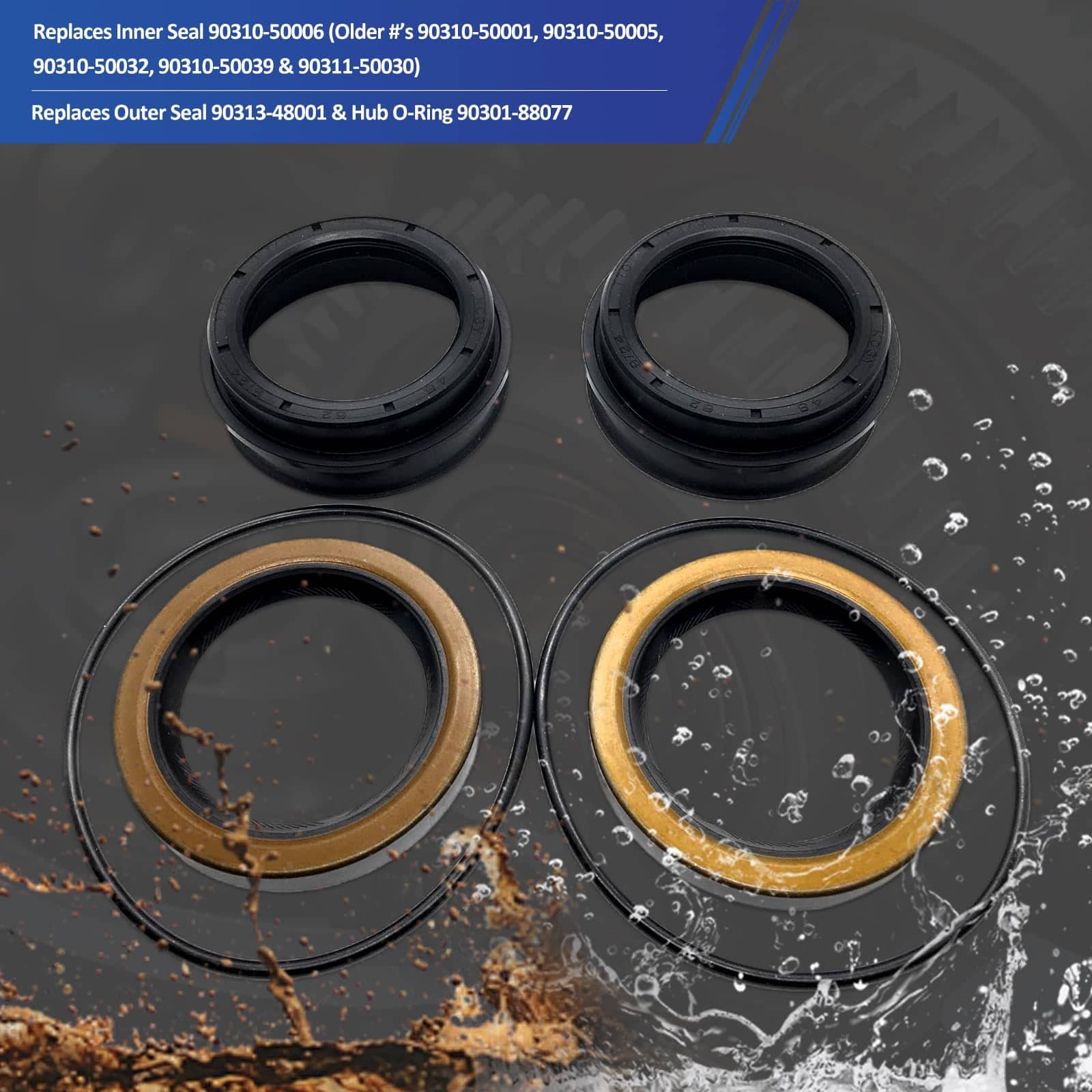 Kit de sellos para eje trasero de REPLACEMENTKITS.COM para - Imagen 5