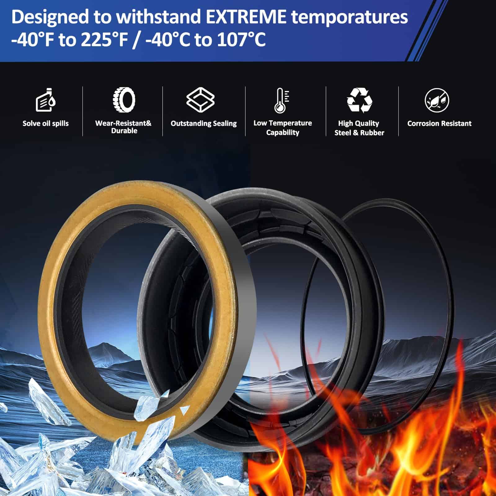 Kit de sellos para eje trasero de REPLACEMENTKITS.COM para - Imagen 4