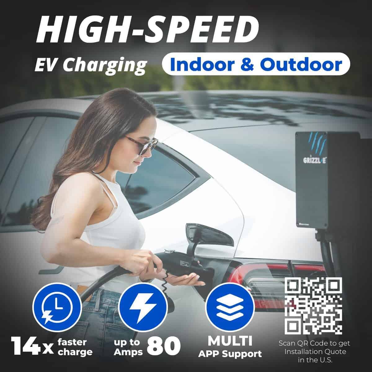 Cargador de Vehículo Eléctrico (EV) Grizzl-E -Negro - Imagen 3