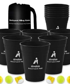 Juego Gigante de Yard Pong Aivalas, Juego de Exterior para