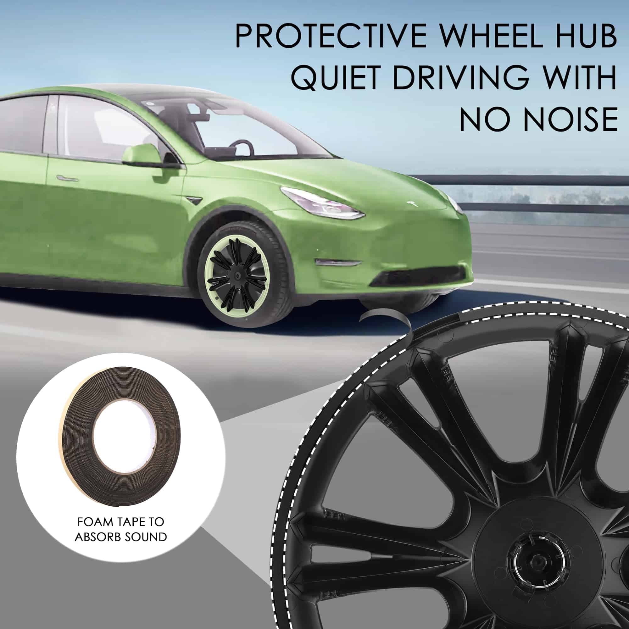 Cubierta de rueda Kipalm para Tesla Model Y 19 pulgadas, - Imagen 5