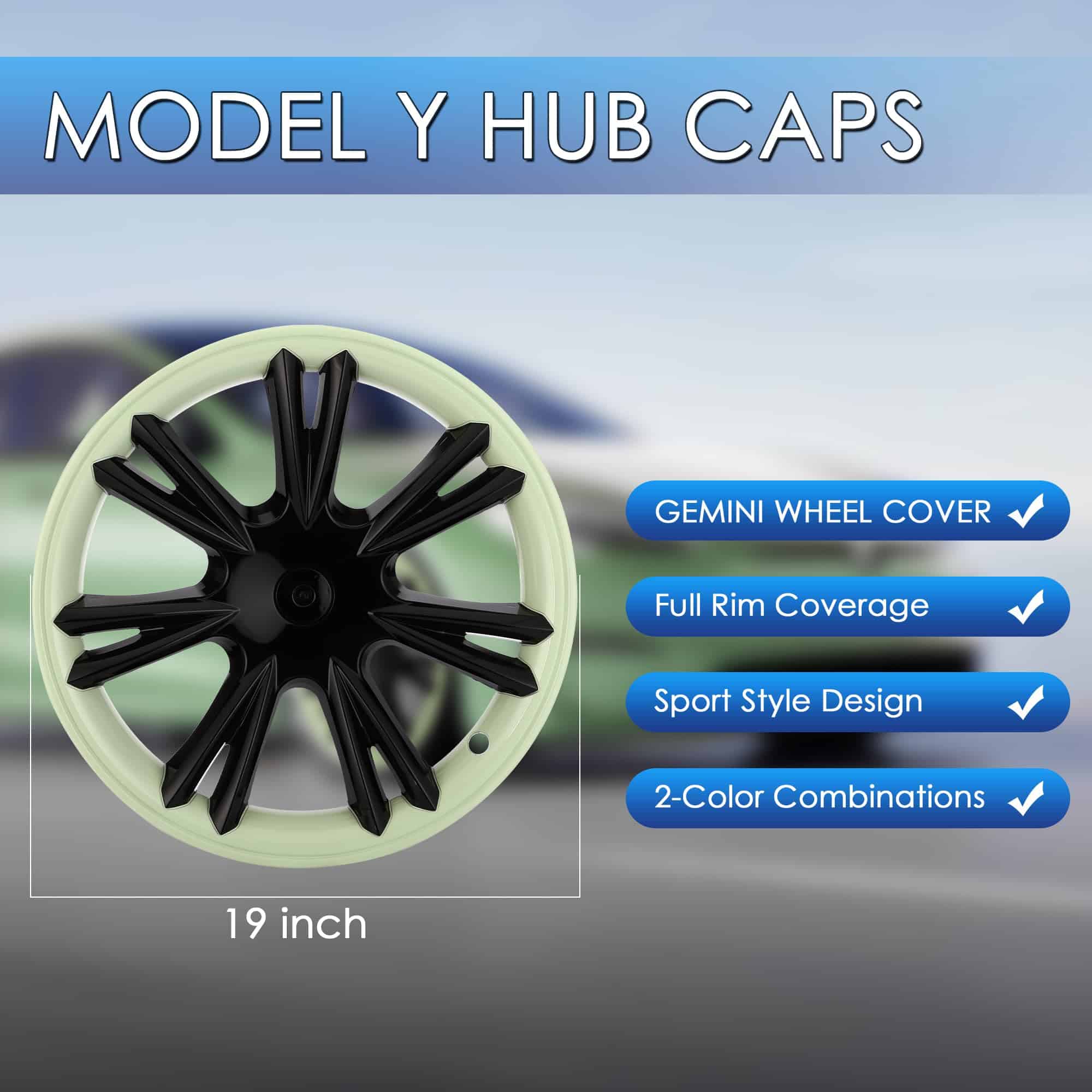 Cubierta de rueda Kipalm para Tesla Model Y 19 pulgadas, - Imagen 3