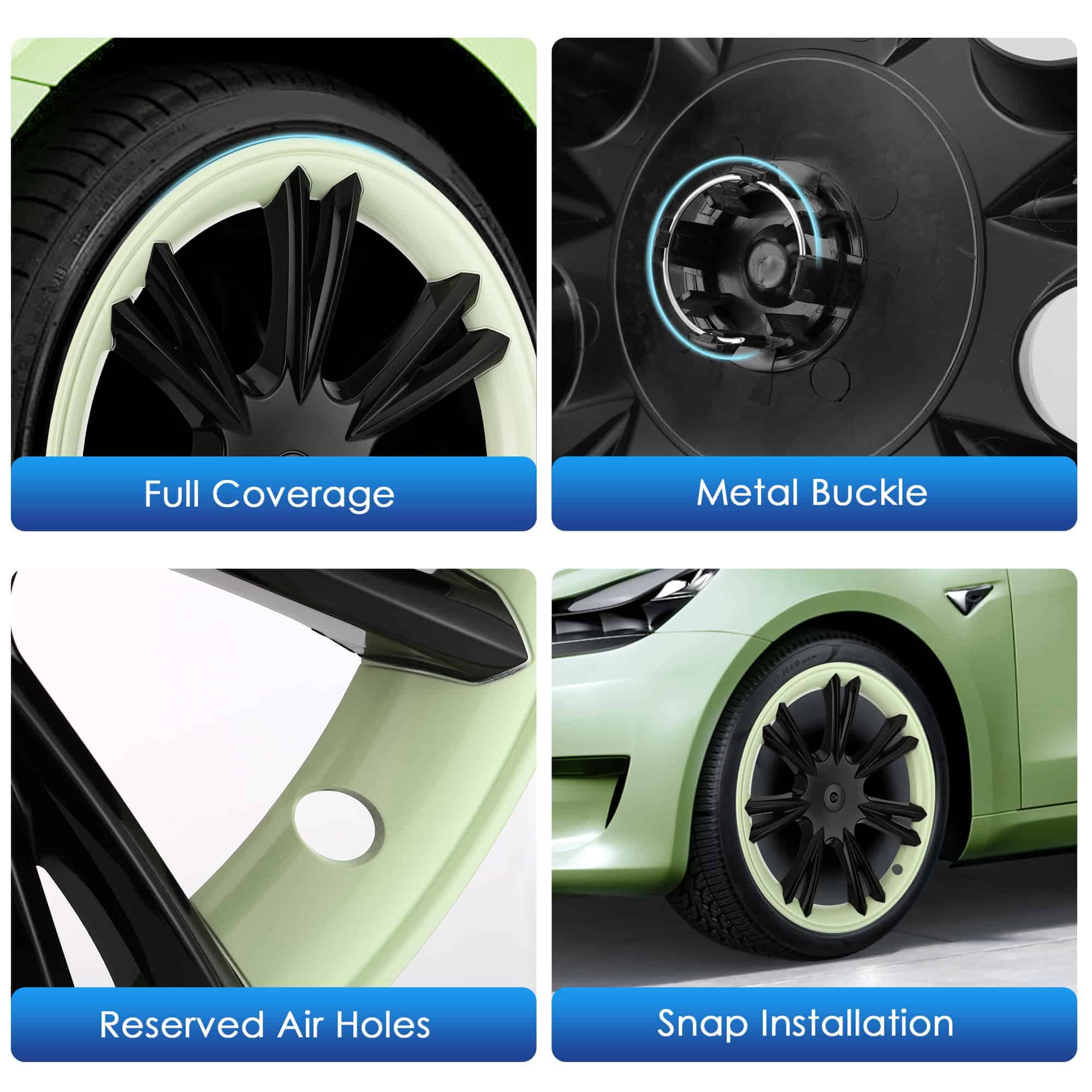 Cubierta de rueda Kipalm para Tesla Model Y 19 pulgadas, - Imagen 7