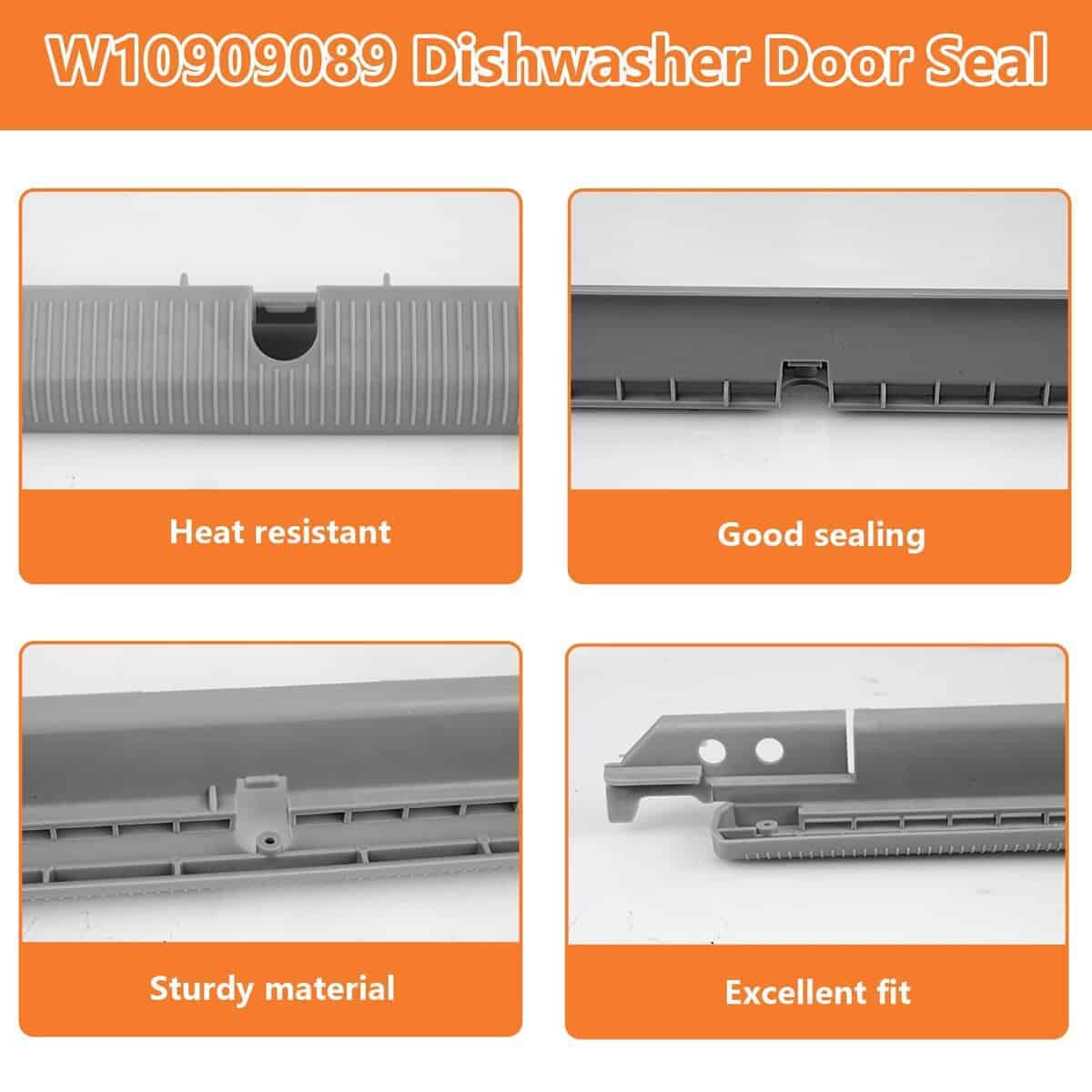 Sello de Puerta para Lavavajillas W10909089 Sello Inferior - Imagen 4