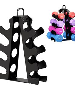 Estante de pesas metaball para gimnasio en casa, soporte