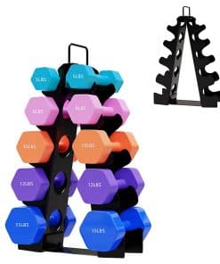 metaball Soporte de Pesas para Gimnasio en Casa, Estantería