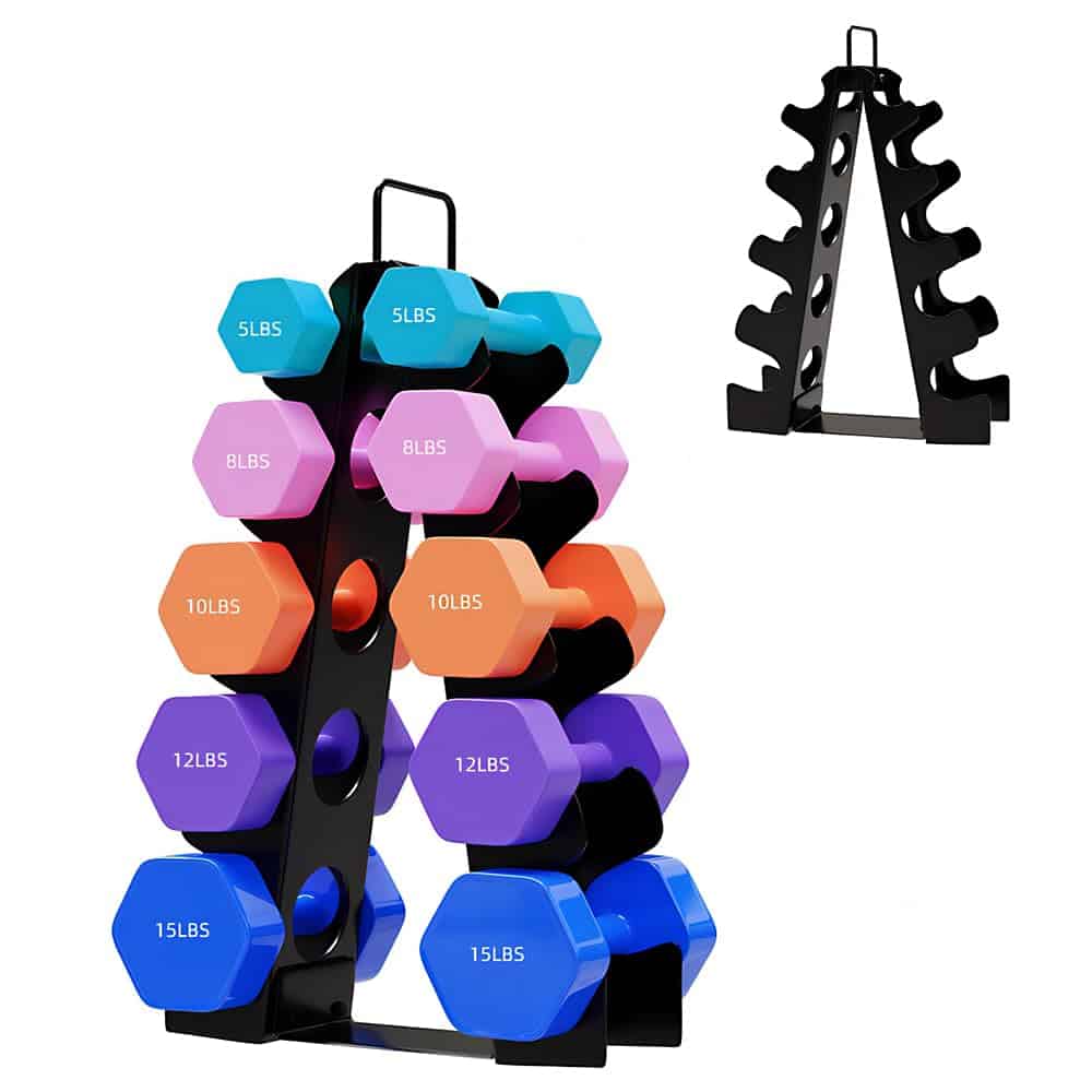 metaball Soporte de Pesas para Gimnasio en Casa, Estantería