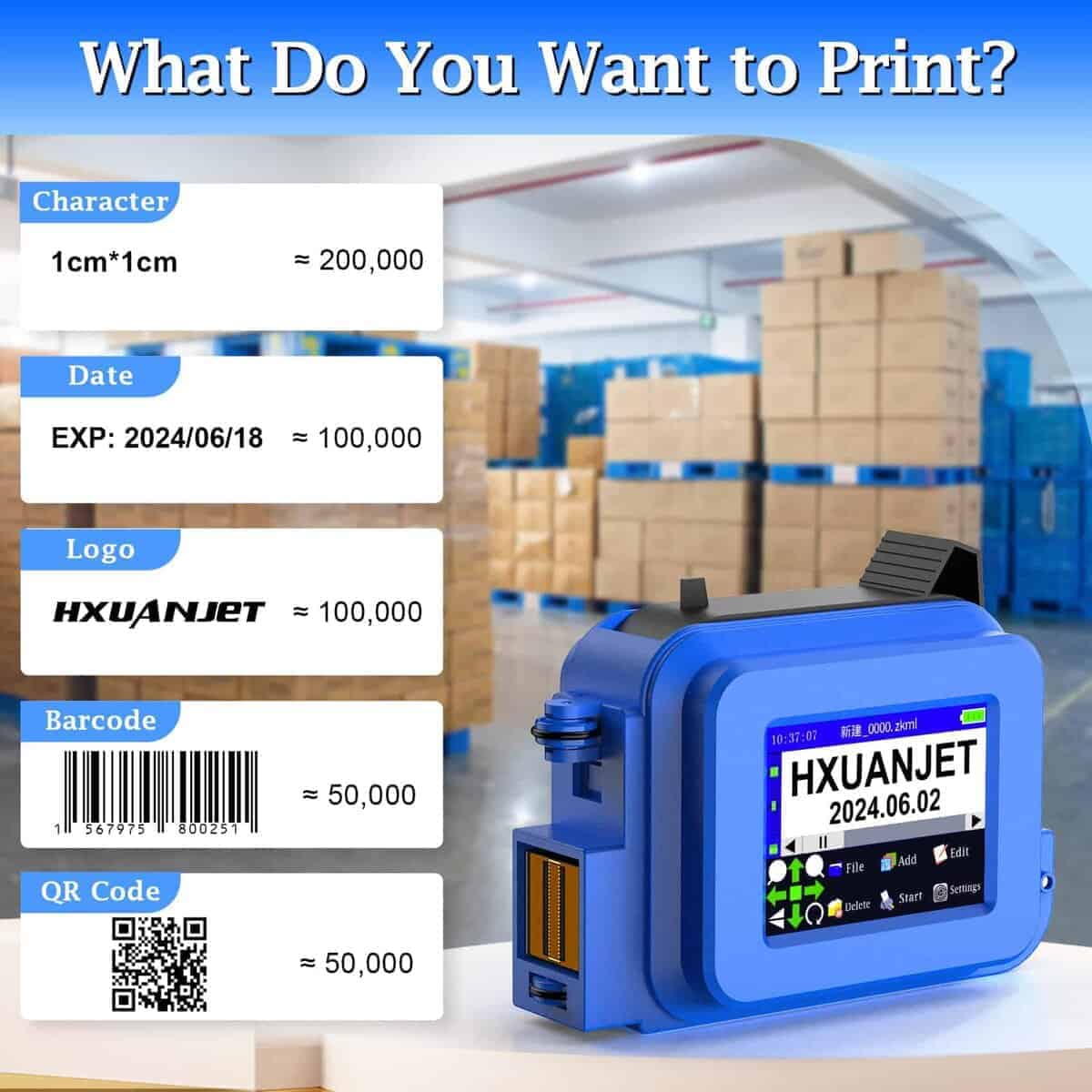 Impresora de inyección de tinta portátil HXUANJET - Imagen 3