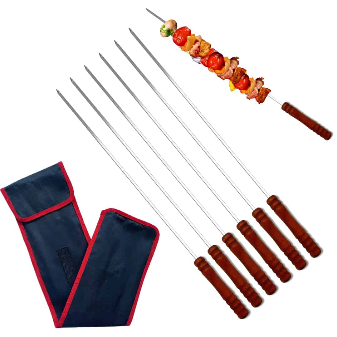 Brochetas de Barbacoa CAMPALITE para Parrilla, Cocina al