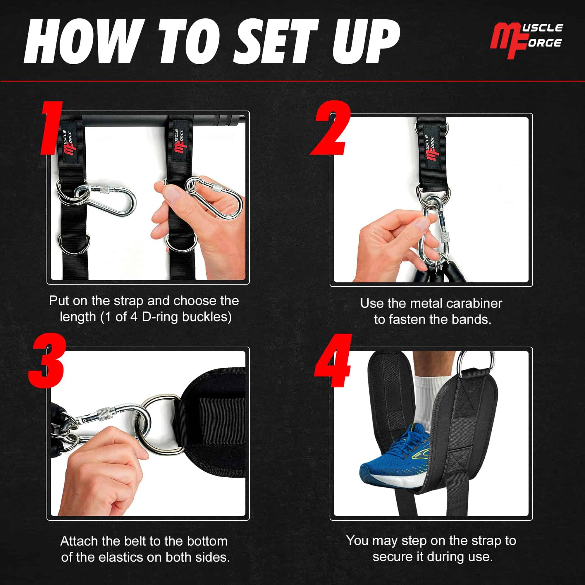 Banda de Asistencia para Flexiones MuscleForge, Banda de - Imagen 4