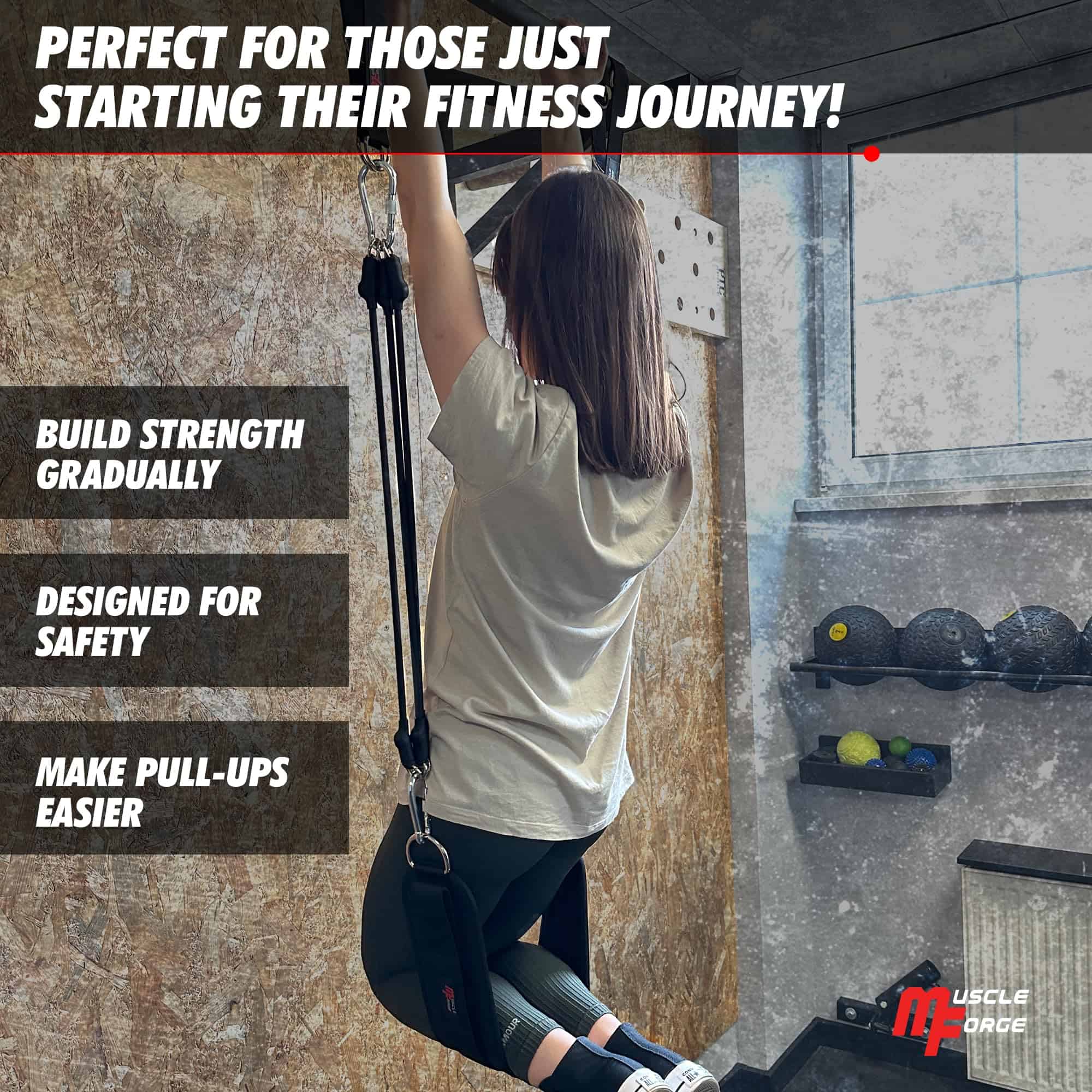 Banda de Asistencia para Flexiones MuscleForge, Banda de - Imagen 5