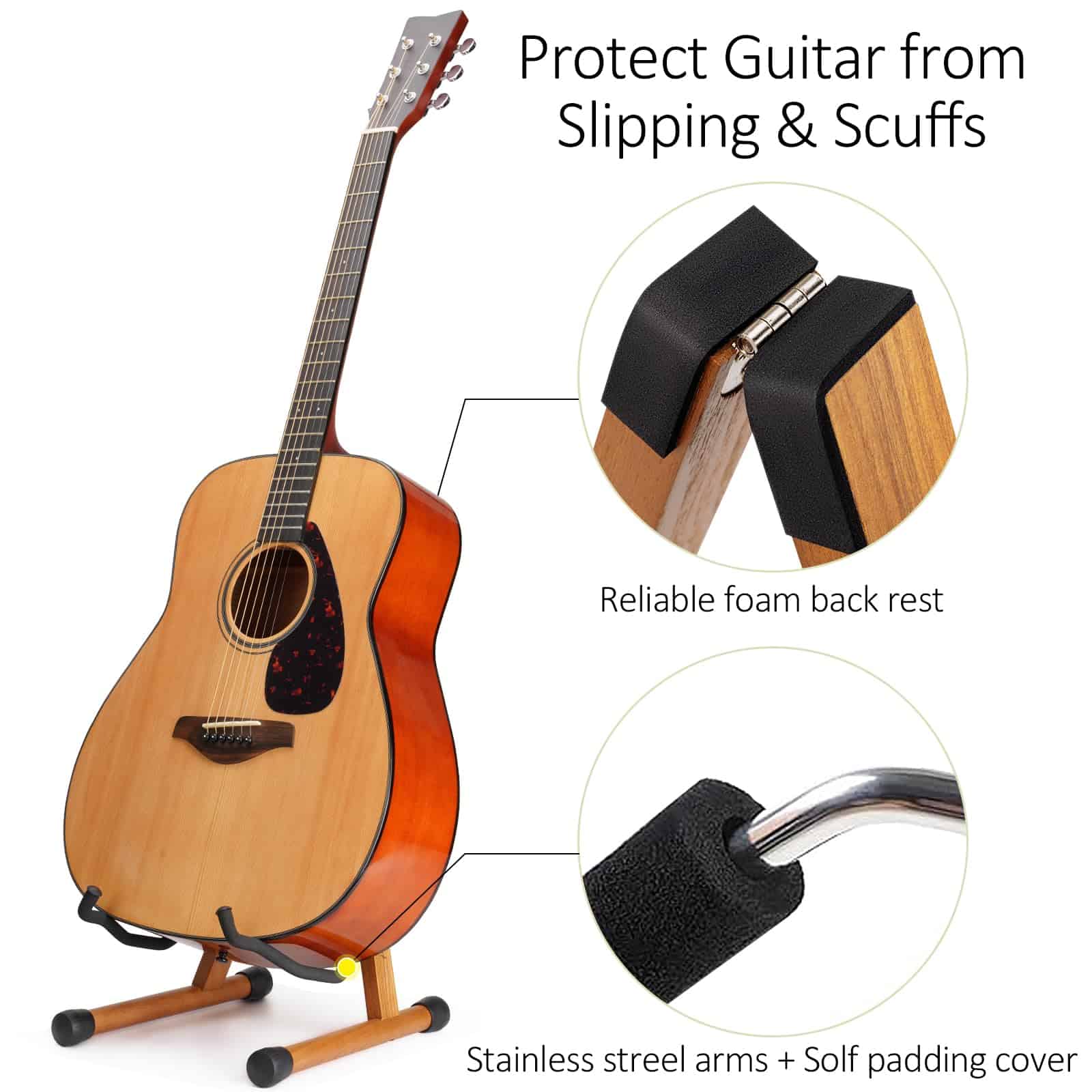 Soporte de Guitarra Acústica SNIGJAT, Soporte de Exhibición - Imagen 5