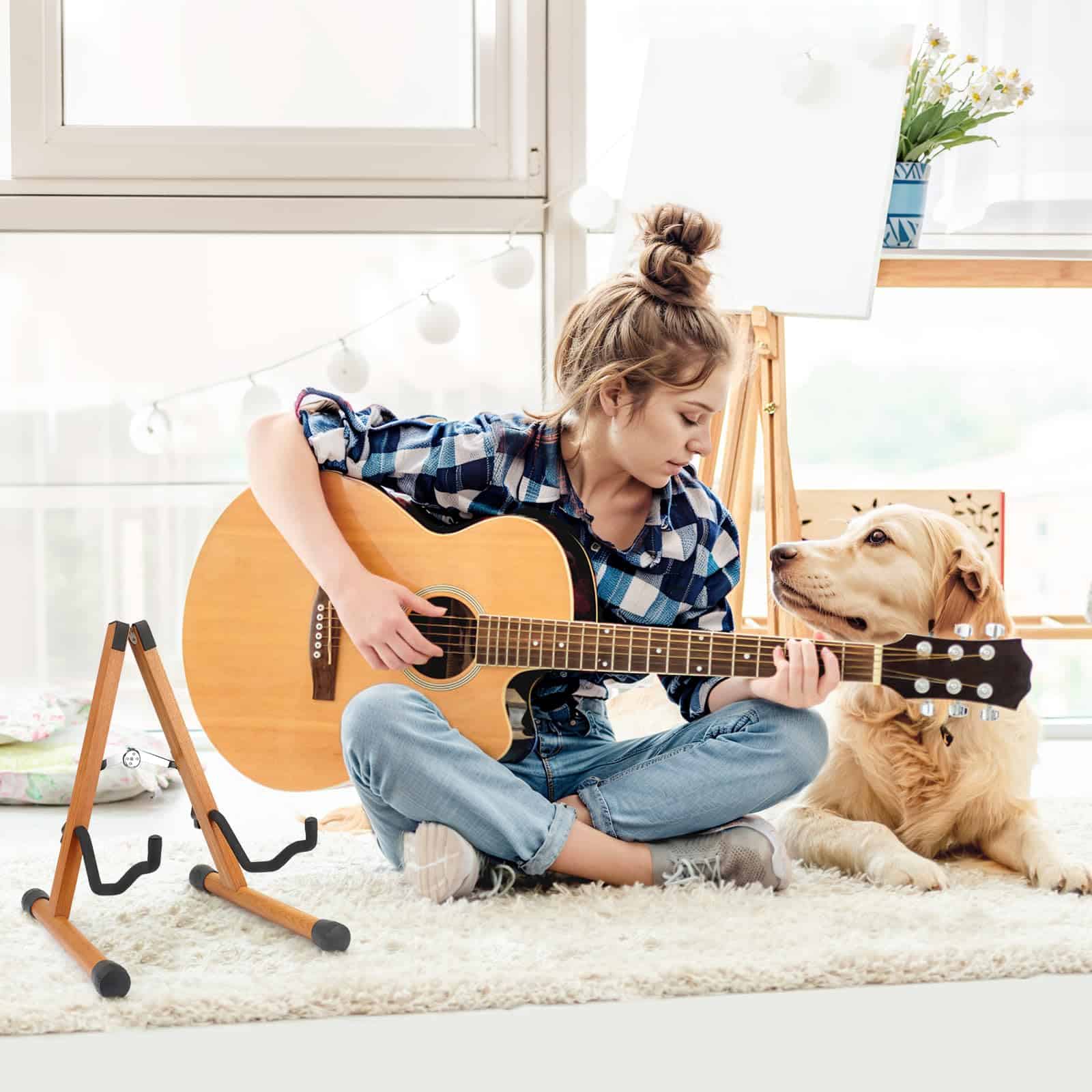 Soporte de Guitarra Acústica SNIGJAT, Soporte de Exhibición - Imagen 9