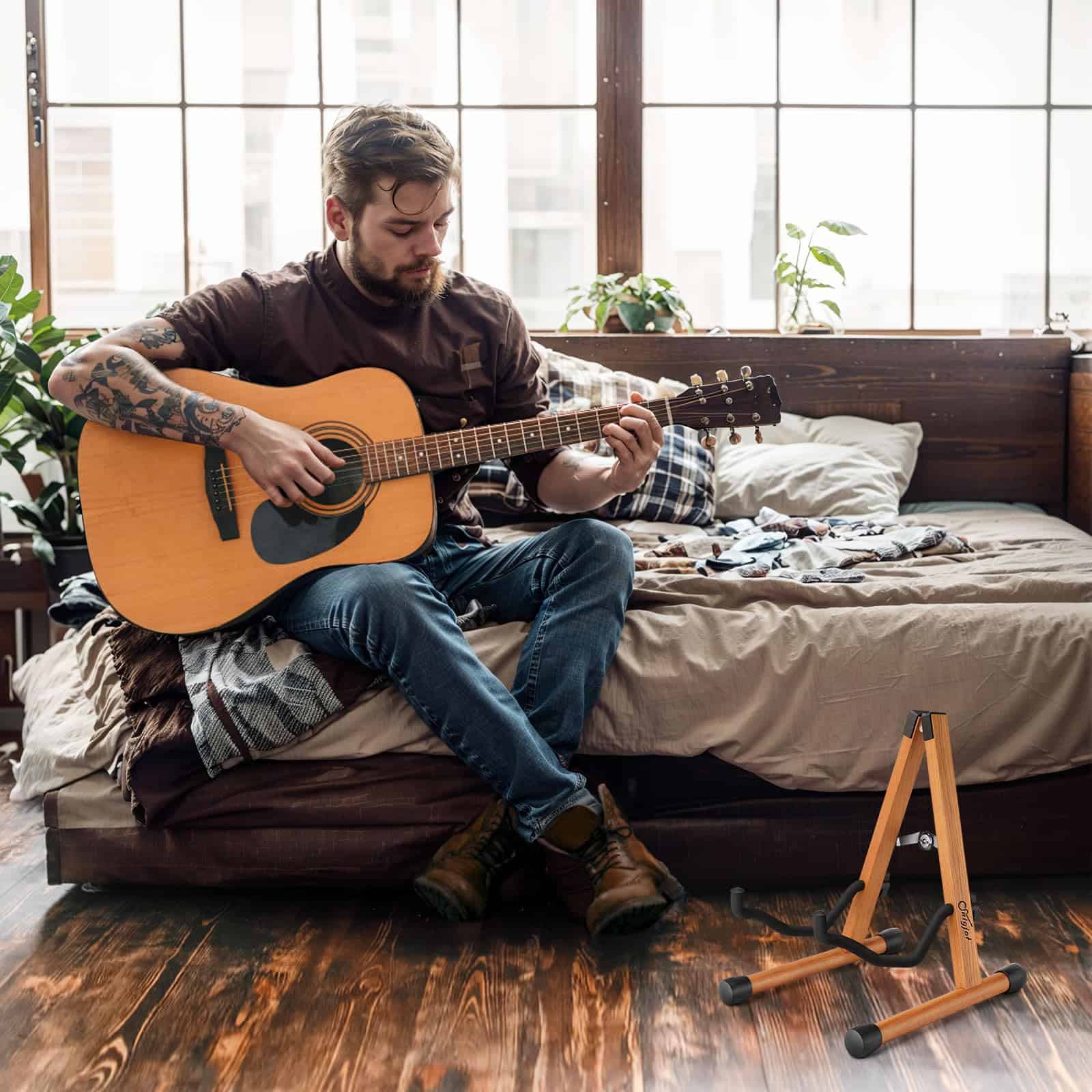 Soporte de Guitarra Acústica SNIGJAT, Soporte de Exhibición - Imagen 8