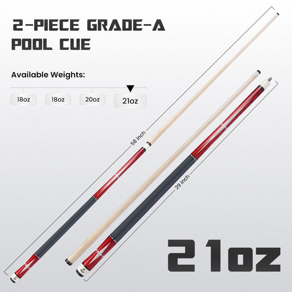 Big Cat Timeless Legacy Pool Cue Stick - -Rojo Plata - Imagen 7