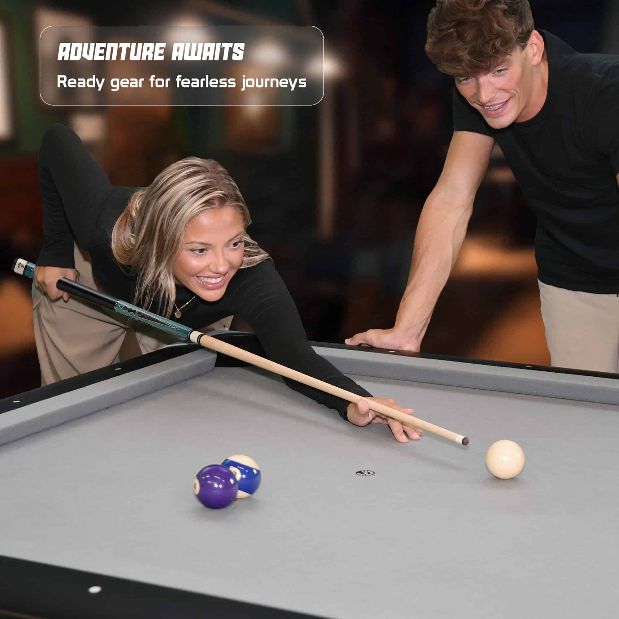 Big Cat Timeless Legacy Pool Cue Stick - -Azul Negro - Imagen 5