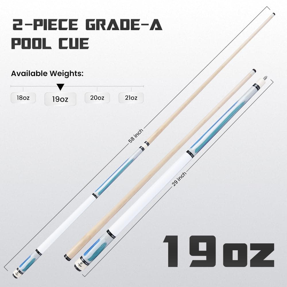 Big Cat Palo de Billar Pincel - Grado A de Arce Canadiense, - Imagen 7