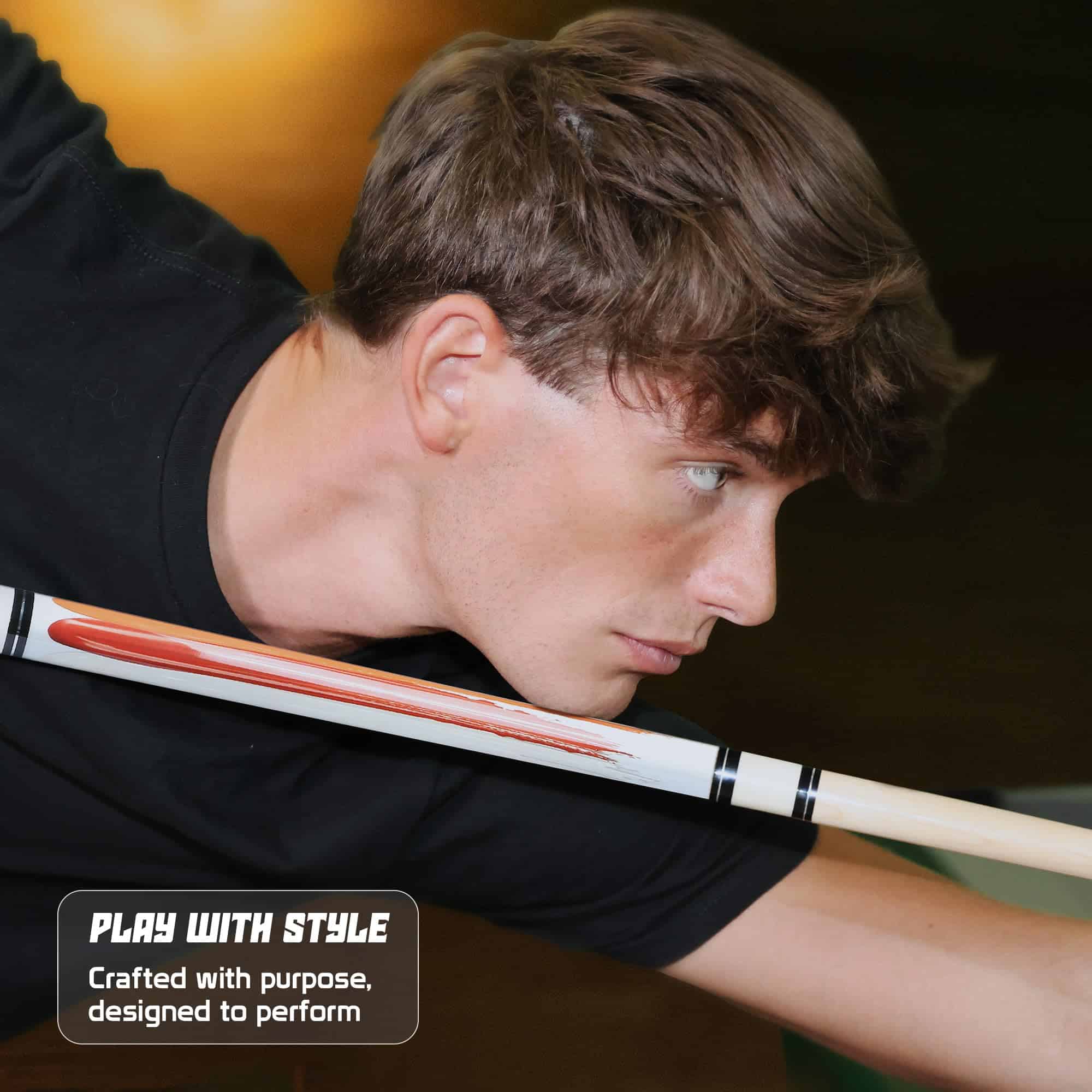 Big Cat Paint Brush Pool Cue Stick - Palo -Invigorate - Imagen 8