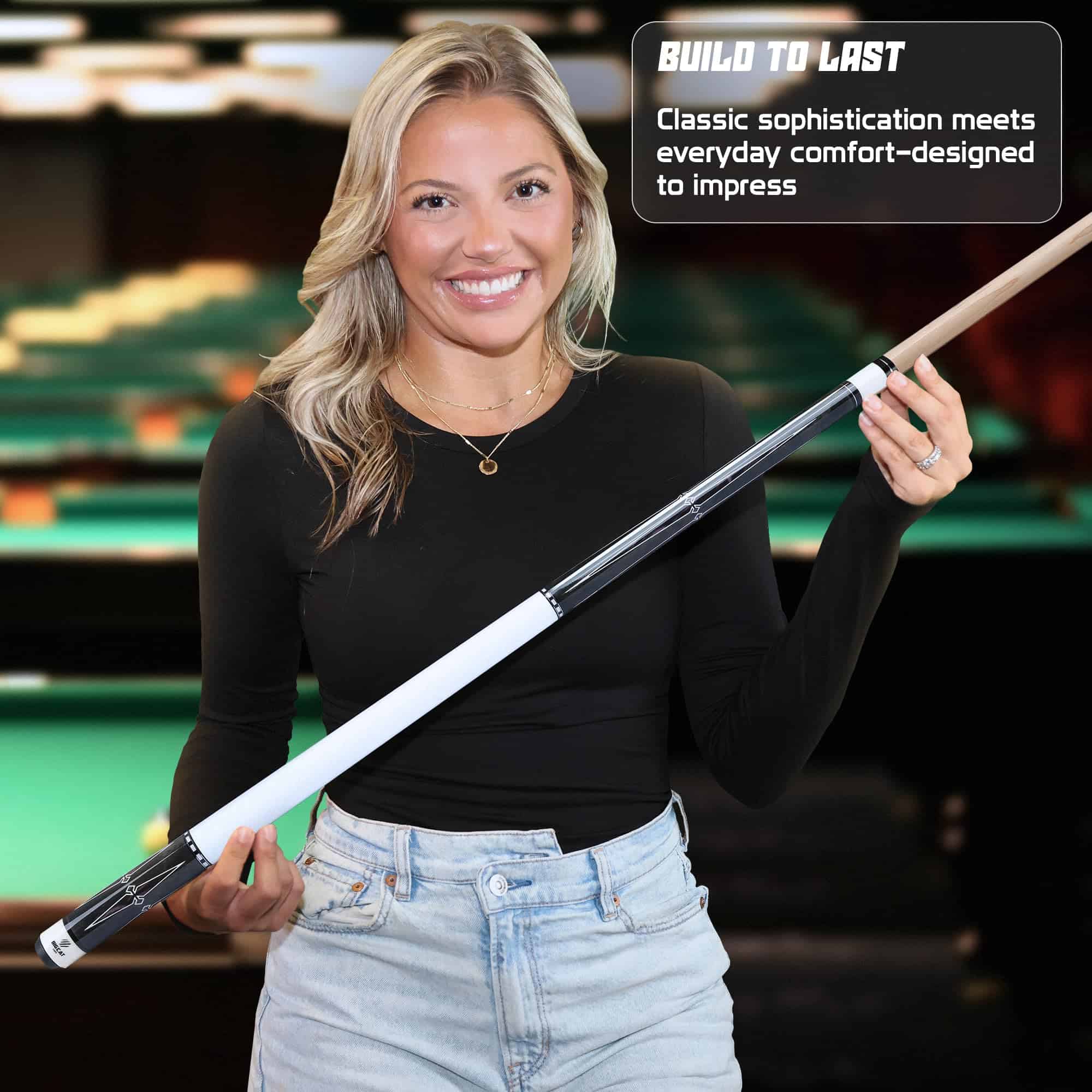 Big Cat Timeless Legacy Pool Cue Stick - -Gris Negro - Imagen 8