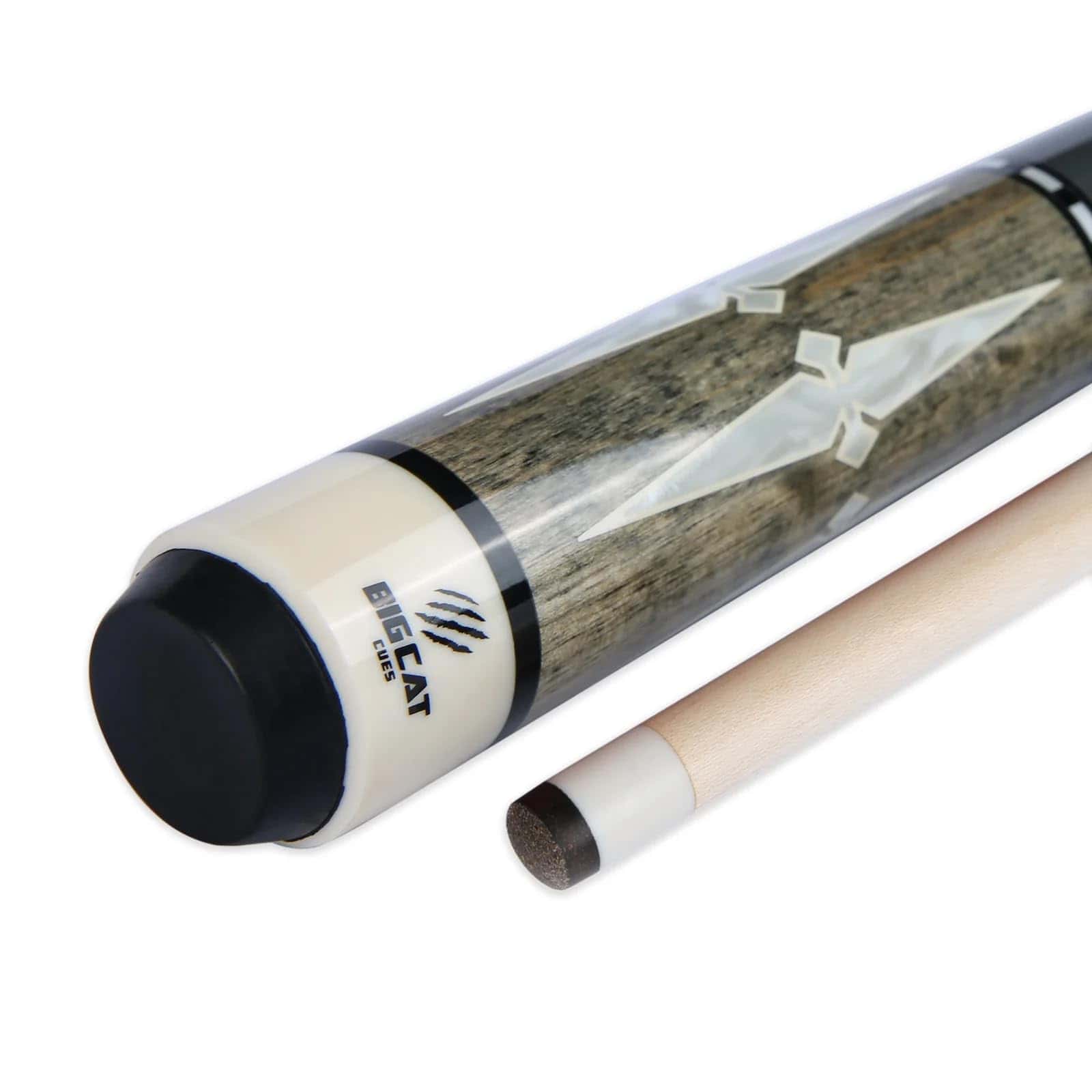 Big Cat Timeless Legacy Pool Cue Stick - Palo -Gris Plateado