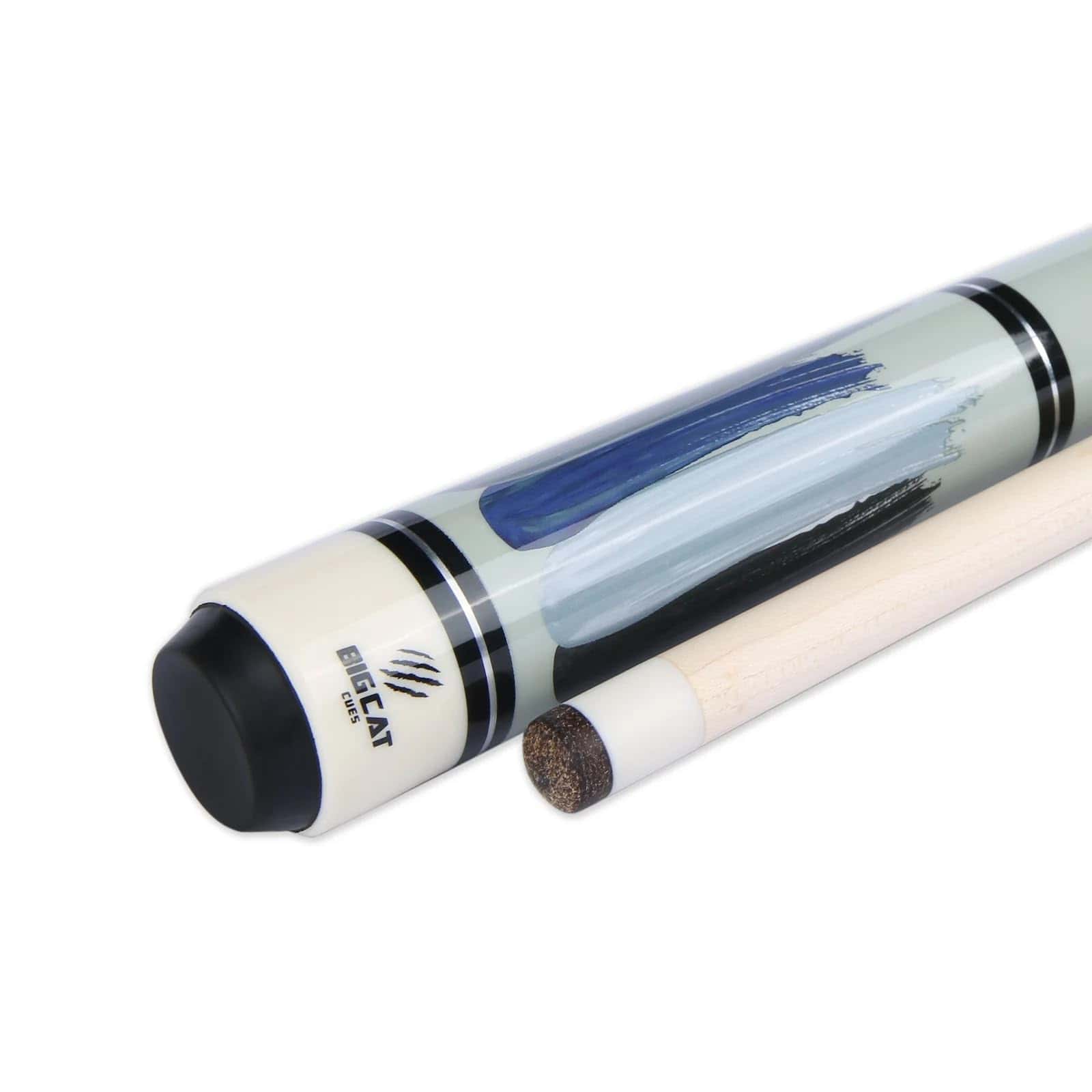 Big Cat Paint Brush Pool Cue Stick - -Marea Azul