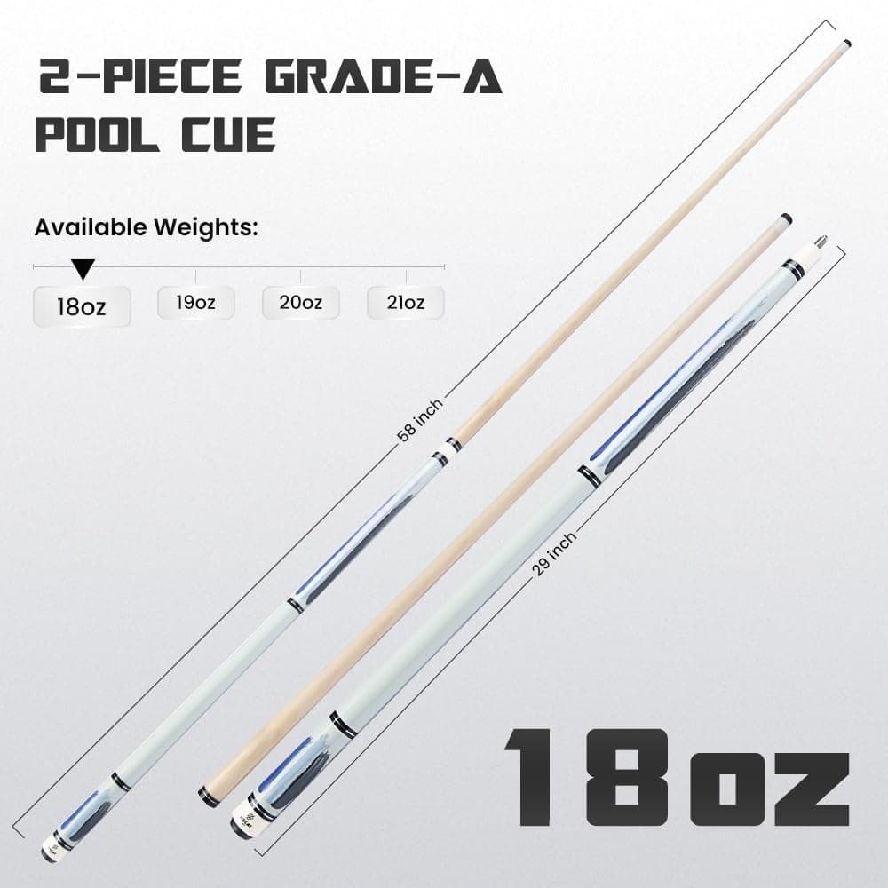 Big Cat Paint Brush Pool Cue Stick - -Marea Azul - Imagen 4