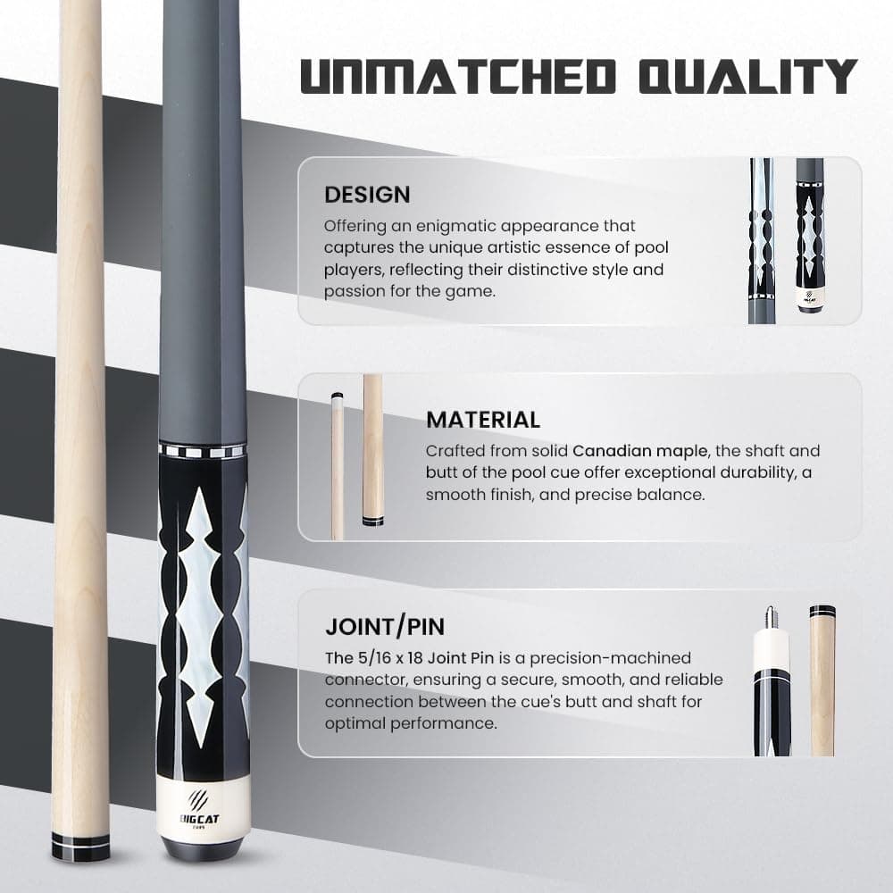 Big Cat Timeless Legacy Palo de Billar - Arce -Negro - Imagen 3