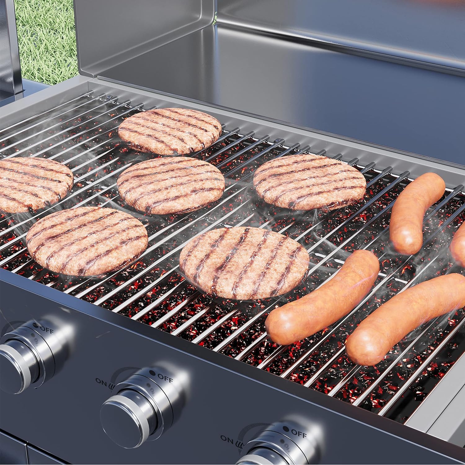 18.75" Parrilla de Cocina de Acero Inoxidable para Weber - Imagen 4