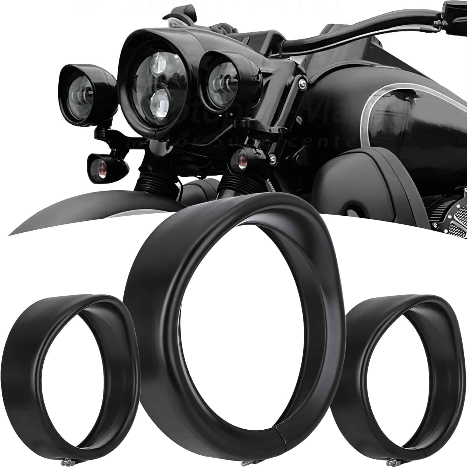 Kit de Anillo Decorativo para Luces de Motocicleta GZDLMoto