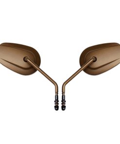 VPZMT Espejos retrovisores en forma de lágrima de 8 mm para