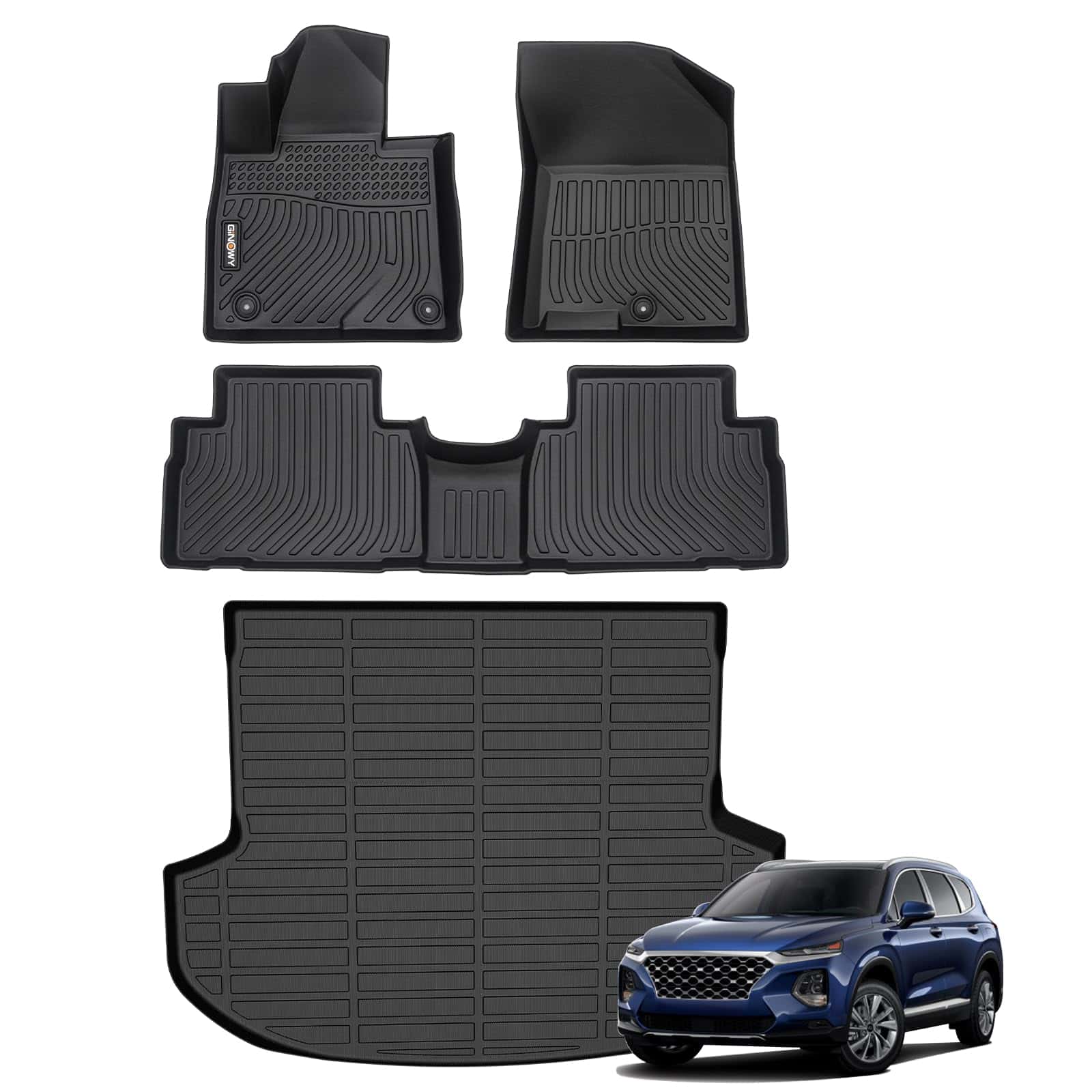 Tapetes para piso y protector de maletero para Hyundai