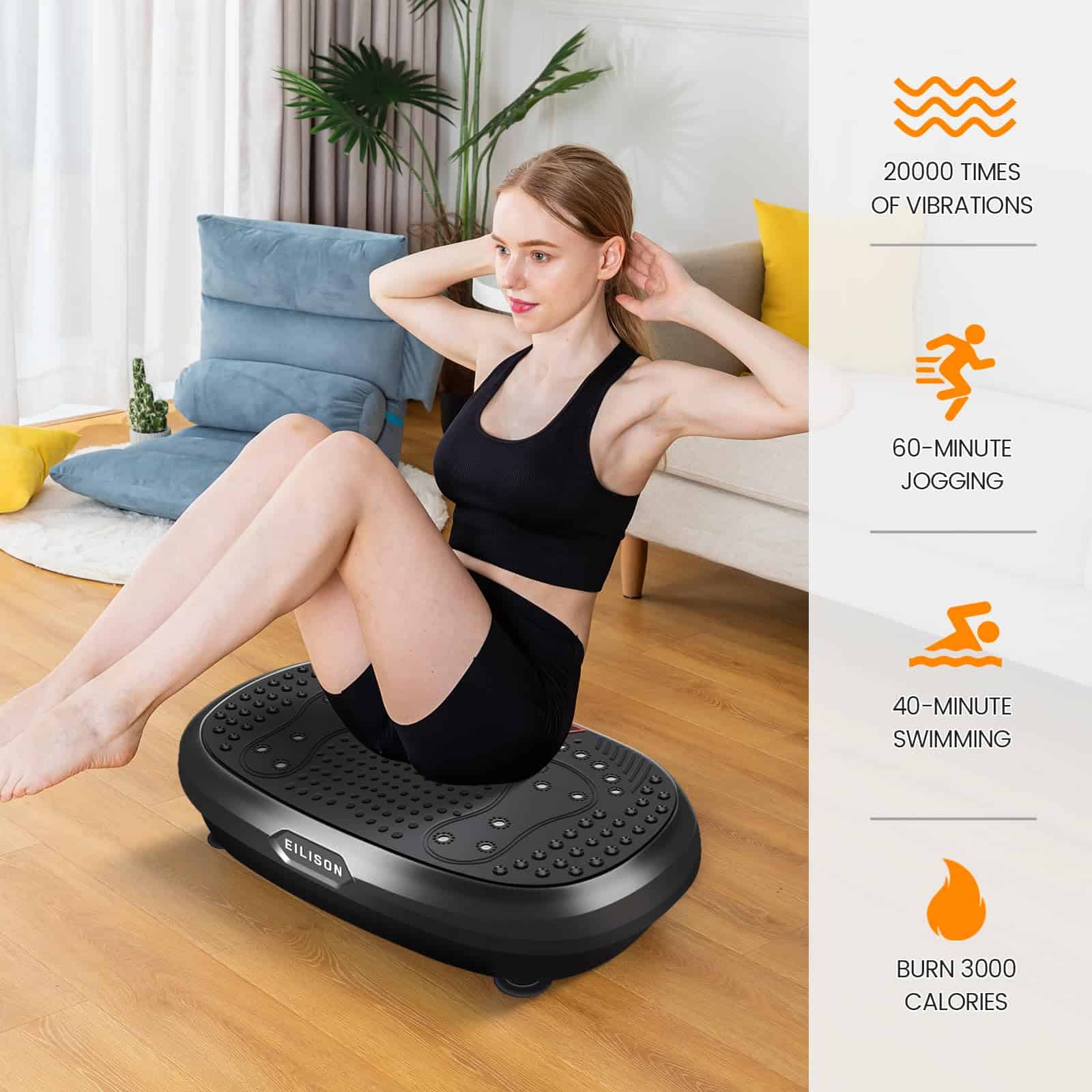 Máquina de ejercicio de placa de vibración EILISON FitMax - Imagen 8