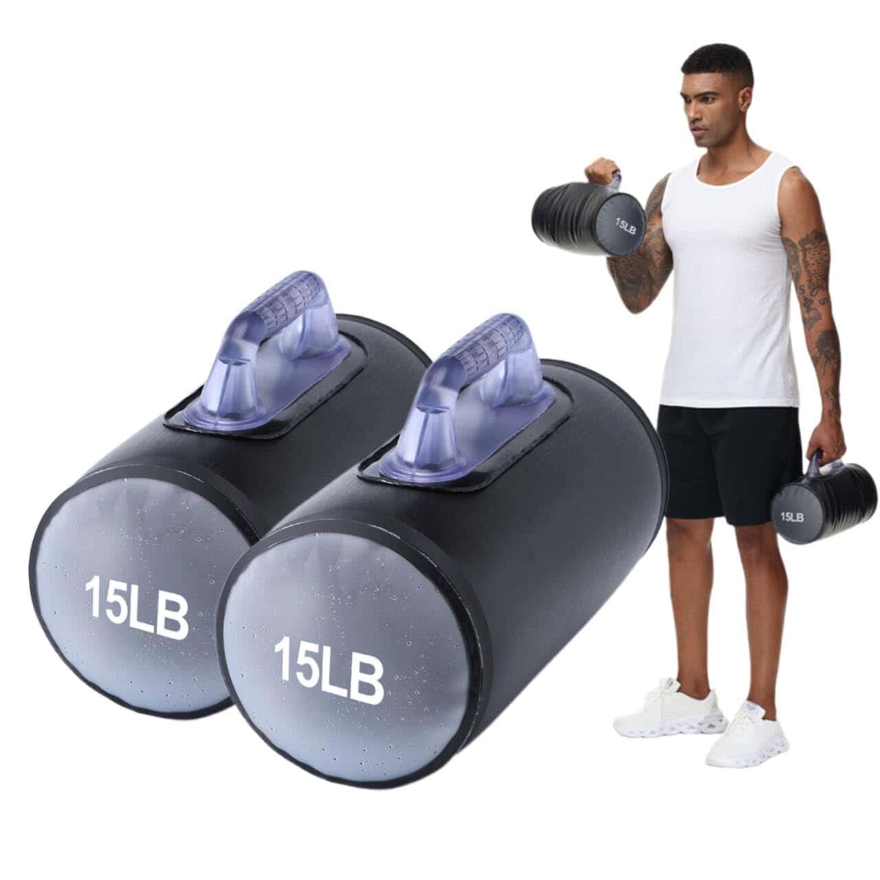 DEIRIS Pesas de Agua, Pesas de Entrenamiento Rellenas de