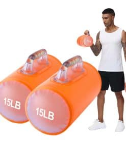 Pesas de Agua DEIRIS, Pesas de Entrenamiento -Naranja: 30 LB