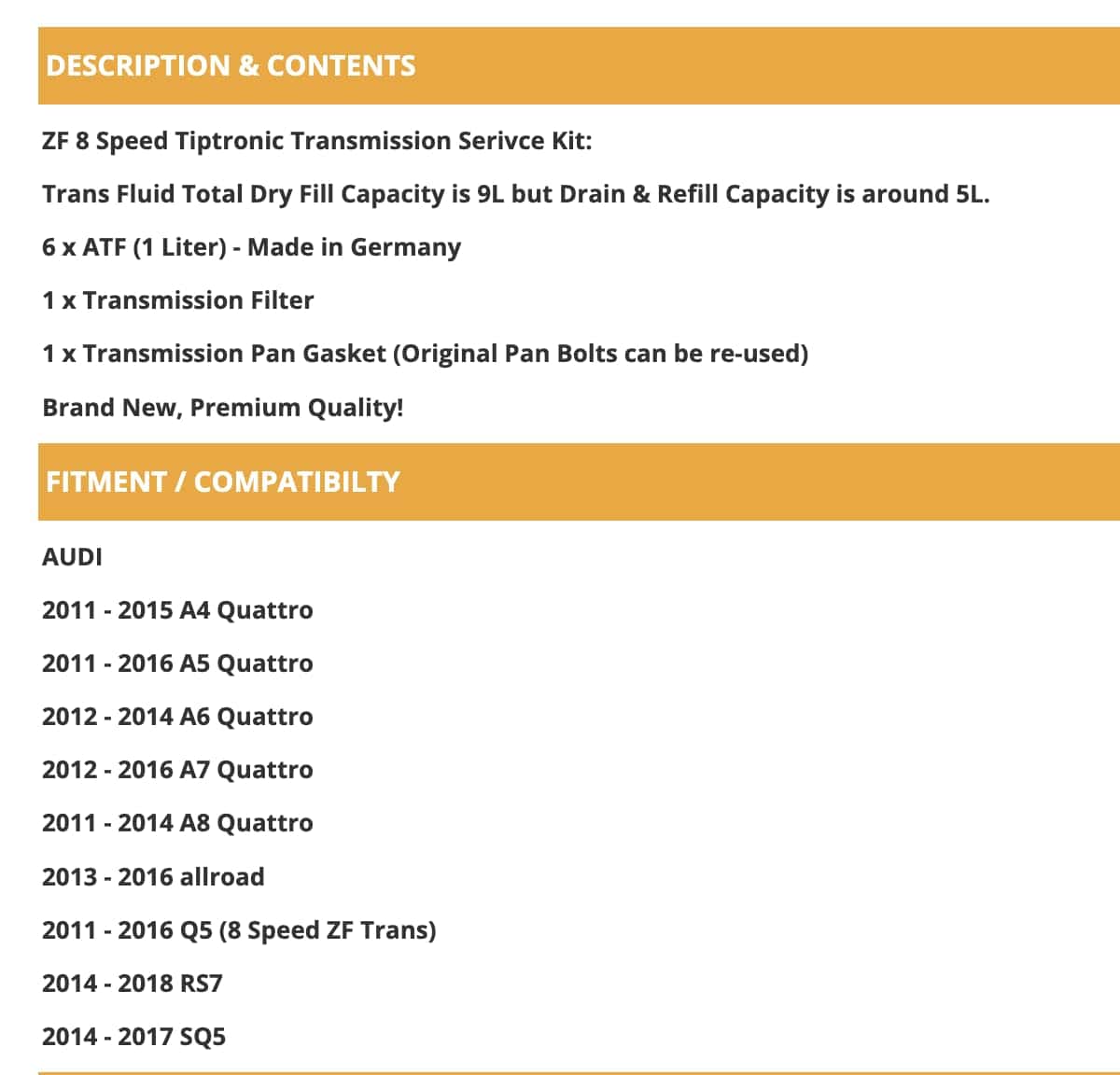 Kit de Servicio de Transmisión Automática: 6L ATF + Filtro - Imagen 3