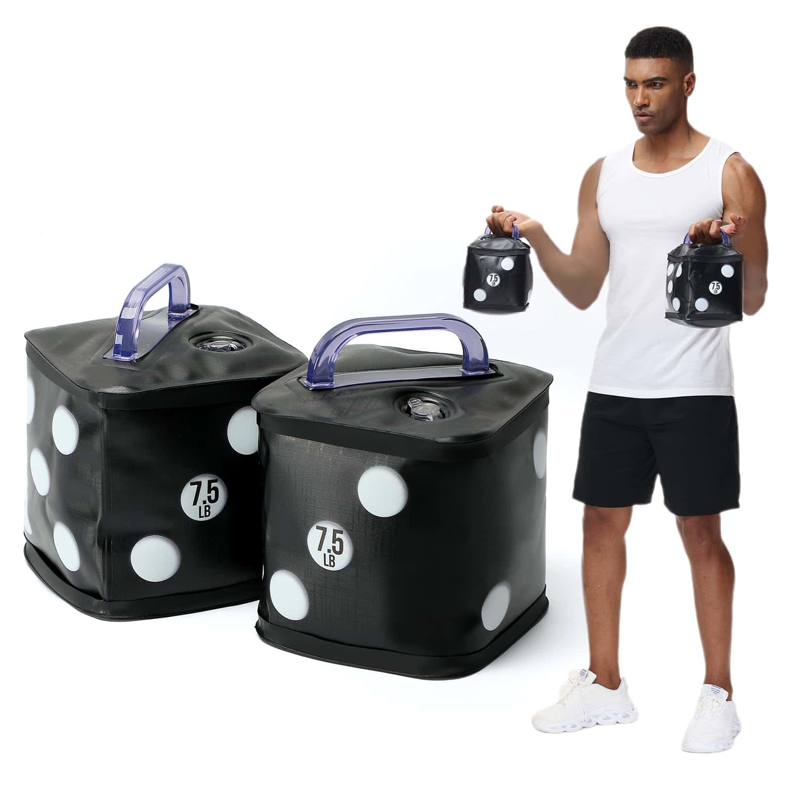 DEIRIS Mancuernas de Viaje con Agua, Set de Mancuernas